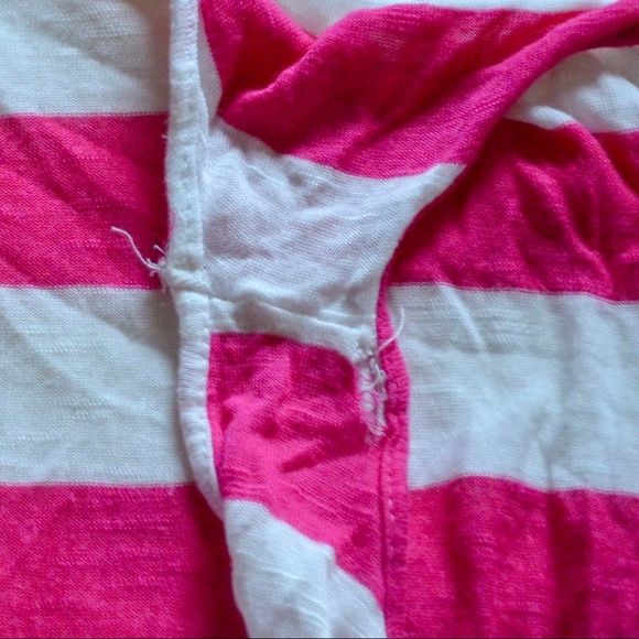 Pink & White Exposed Shoulder Tee | 2 for $10 Bundle Item - Picture 4 of 4